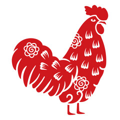 Chinese New Year rooster zodiac sign © Vexels