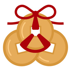 Coins flat chinese new year