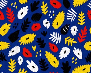Naklejka premium Abstract Floral Pattern Design