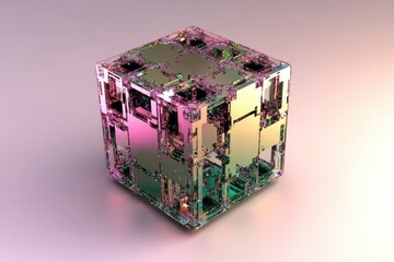 Intricate Glass Cube