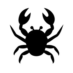 crab icon silhouette 1 (1) on transparent background for web and graphic design