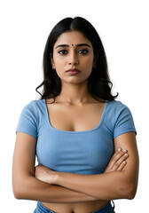 Fototapeta premium Indian woman isolated on a white background