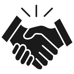 Handsake Glyph Icon