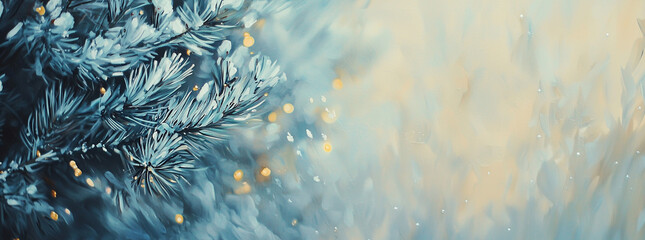 Dreamy Winter Wonderland Background: Softly Blurred, Enchanting Snowy 