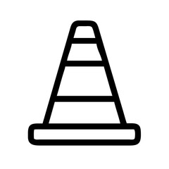 Construction Barrier Marking Off a Work Zone for Safety and Security