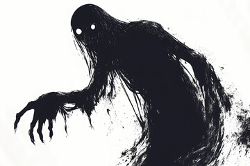 Shadowy figure illustration