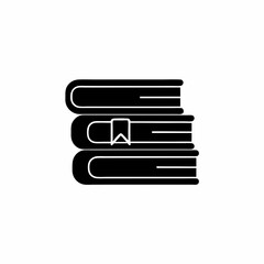 creative details Outline silhouette stack of books icon