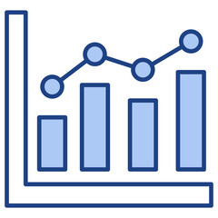 Graph Blue Icon