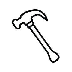 hammer line art vector 
