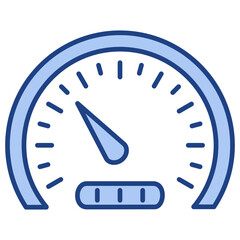 Speedometer Blue Icon