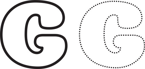Obraz premium Cute A to Z Letter Design for Kids Writing Practice