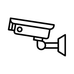 surveillance camera icon on transparent background for web and graphic design
