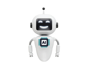 AI technology Robot 3D Icon illustration render. Robotics icon illustration render.