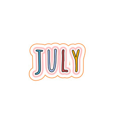 Cute Month Name Design for Calendar or Planner Use