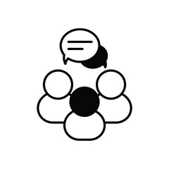 Group Opinion Vector icon