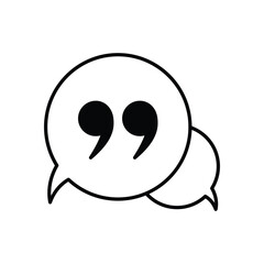 Quotes  Vector icon