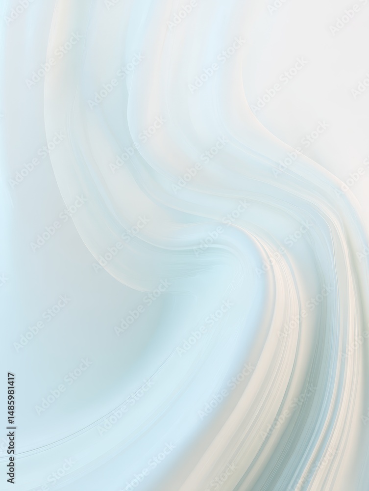 Poster soft blue abstract background with flowing curves, ideal for minimalist and modern design projects w