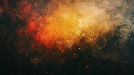 Obraz premium A stunning abstract artwork with fiery oranges, reds, and dark shades creating a cosmic texture.