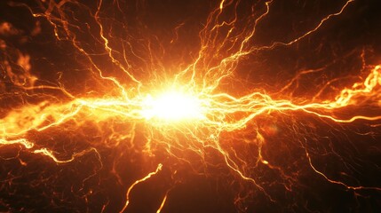 Fiery energy explosion