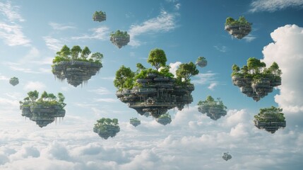 Floating islands in the sky