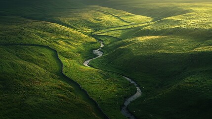 england landscape yorkshire dales golden sunrise 