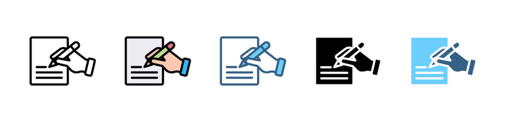 ENGLISH CLASS icons with various styles and colors