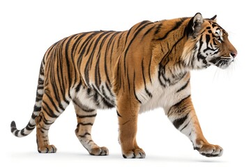 Naklejka premium Tiger isolated on white background