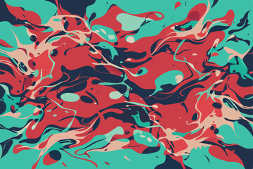 Abstract colorful fluid art design background with transparency for creative projects