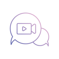 Fototapeta premium Video Call Vector icon
