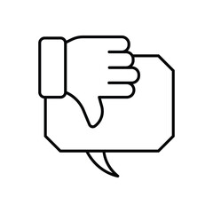 Bad Feedback Vector icon