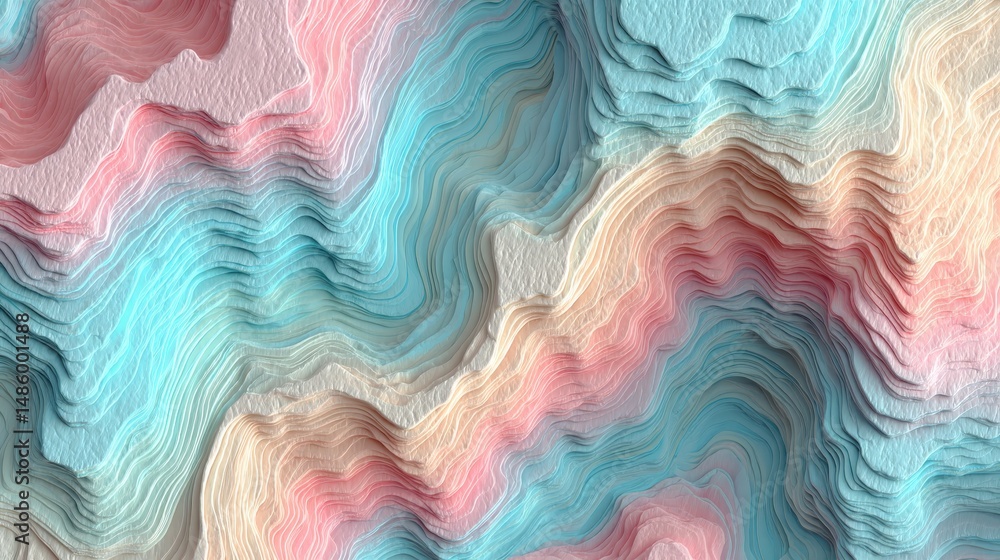 Aufkleber vibrant colorful abstract background featuring a rich palette of colors in a soft gradient design fo