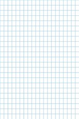 Seamless Blue Grid Pattern on White Background for Mathematics, Engineering, or Design Projects. Graph Ruled Paper for Note Taking and Academic Use