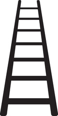 Ladder Silhouette Black vector in image