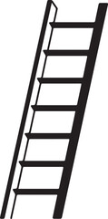 Ladder Silhouette Black vector in image