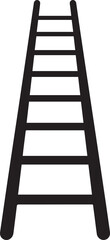 Ladder Silhouette Black vector in image