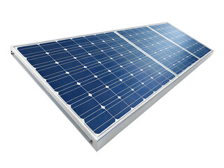 Solar Panel on White Background with Renewable Energy Theme ai generated