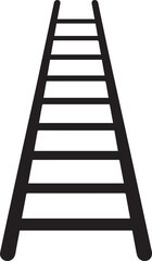 Ladder Silhouette Black vector in image