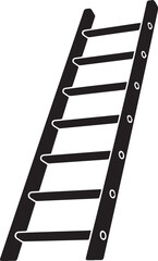 Ladder Silhouette Black vector in image