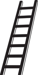 Ladder Silhouette Black vector in image