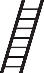 Ladder Silhouette Black vector in image
