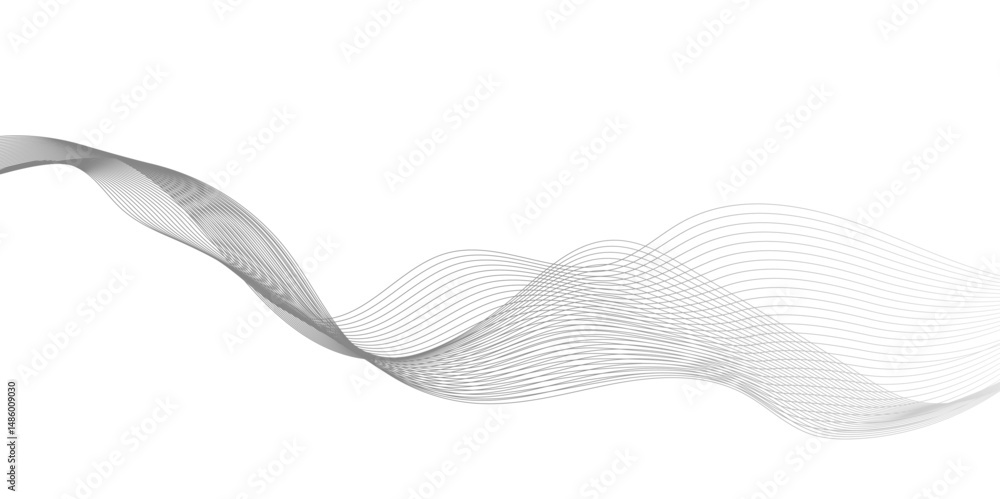 Poster abstract grey wave line texture background, abstract interlacing lines and points digital connection