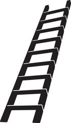 Ladder Silhouette Black vector in image