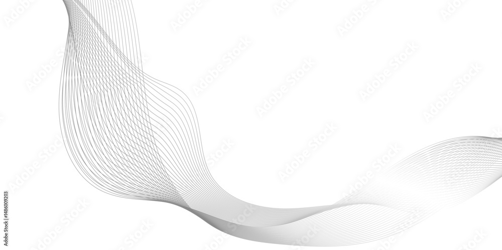 Poster abstract grey wave line texture background, abstract interlacing lines and points digital connection