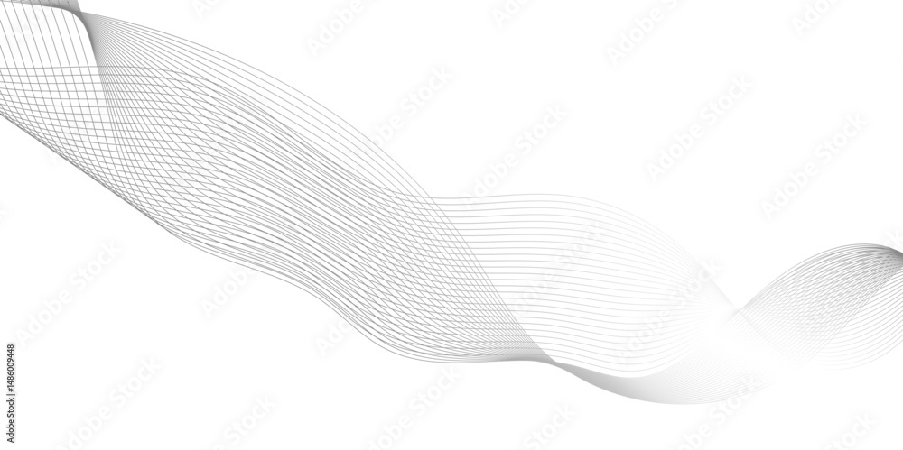 Poster abstract grey wave line texture background, abstract interlacing lines and points digital connection