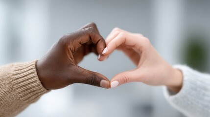 Heartwarming Hands Expressing Love Through Hand Heart Gesture