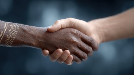 Handshake Symbolizing Unity and Cooperation