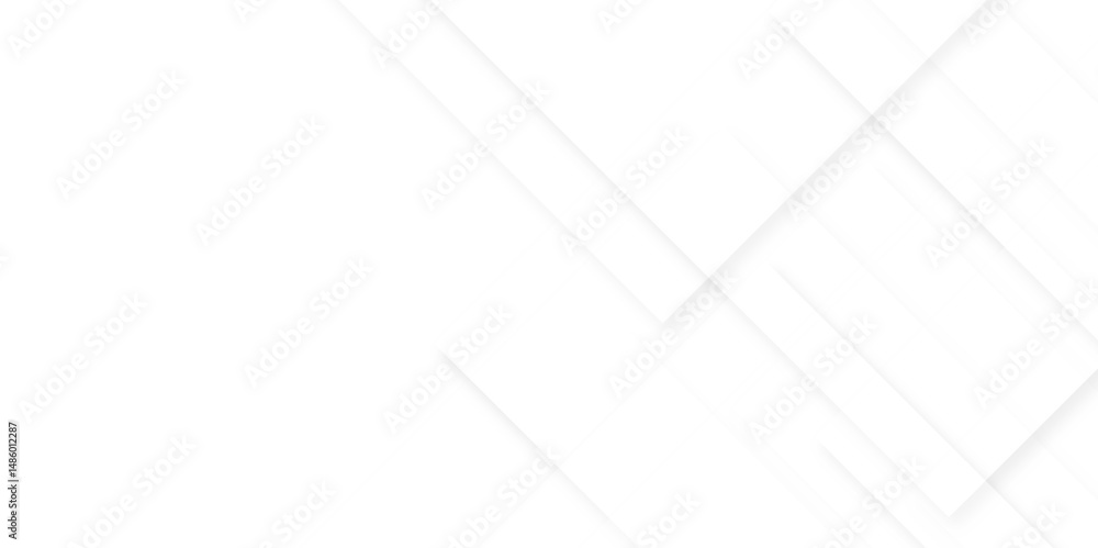 Poster abstract white and gray overlap triangle geometric technology pattern, modern abstract light silver 