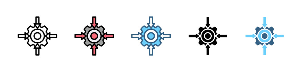 INCLUSION REVOLUTION  icons with various styles and colors