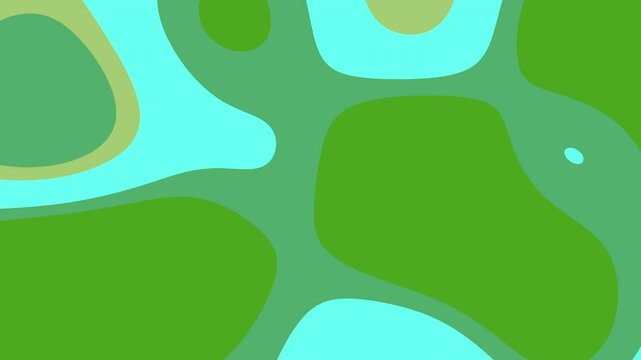 Abstract Video: Colorful Shapes and Organic Forms in Dynamic Motion