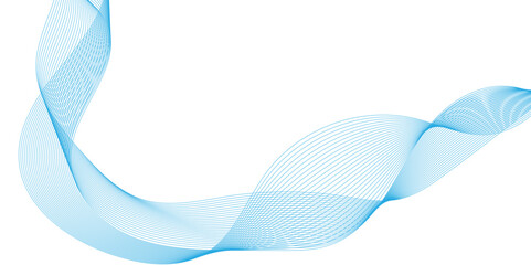 Abstract vector with blue wavy lines background, gradient blue isolated on white background in concept of ai technology, abstract wave pattern made from small colorful dots.